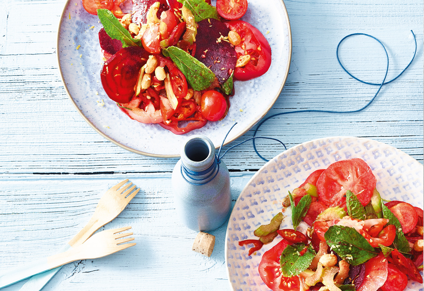 Bloody Mary Salat mit Roten Rüben Frisch Gekocht