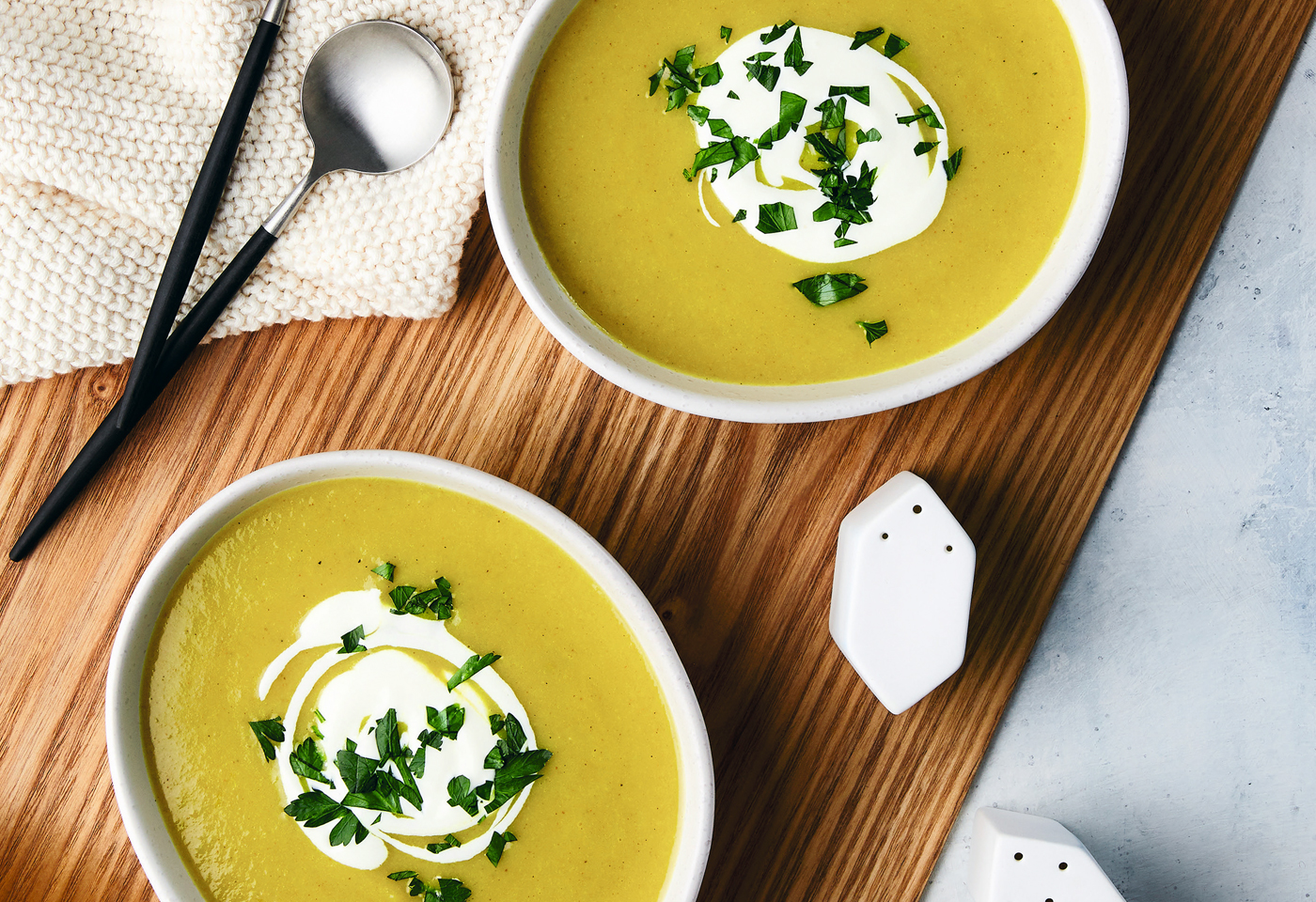 Erd Pfel Karotten Lauch Suppe Frisch Gekocht