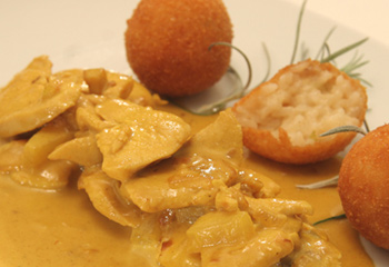 Hühner-Geschnetzeltes mit Curry