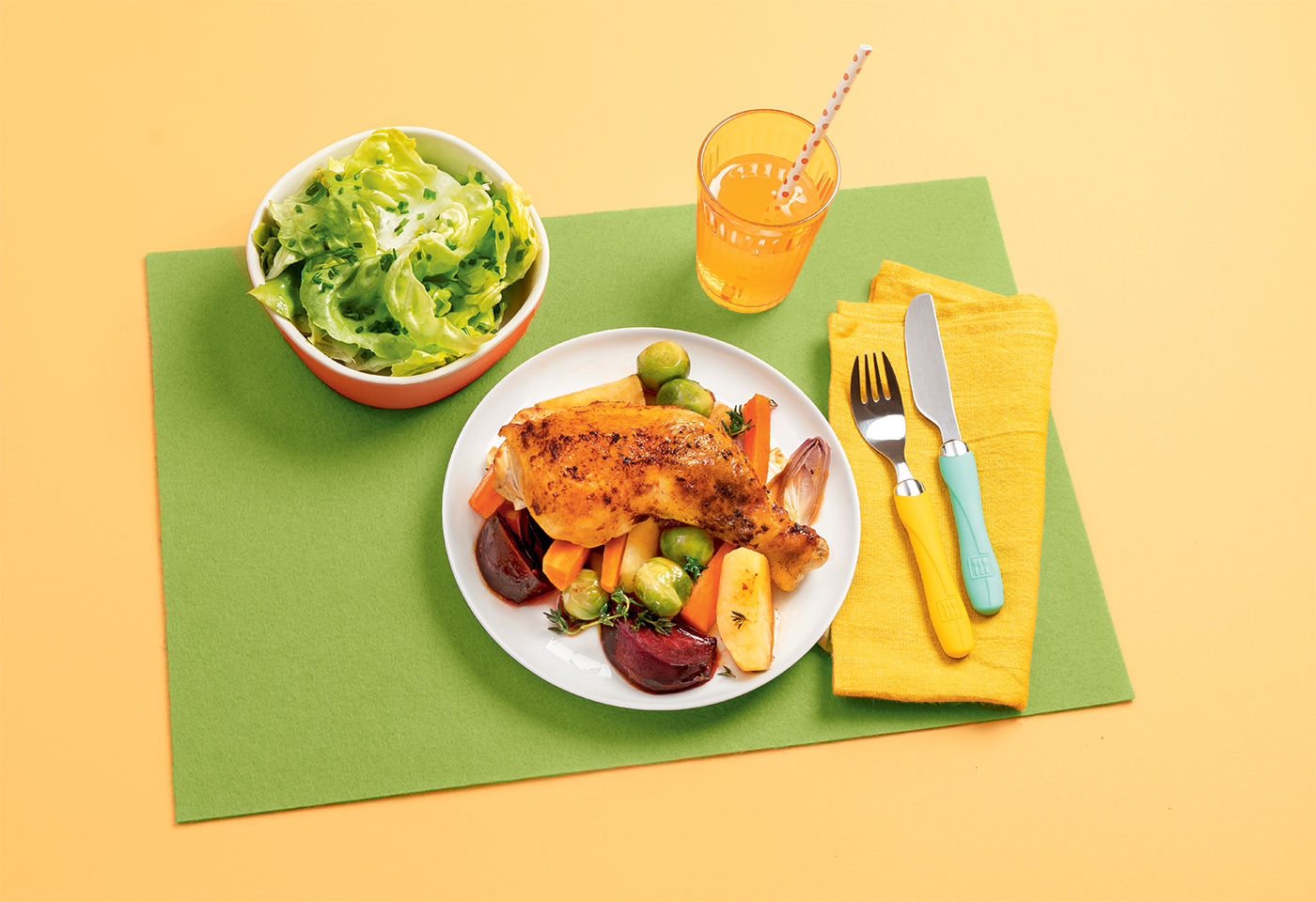 Ofenhuhn mit Wintergemüse | Frisch Gekocht