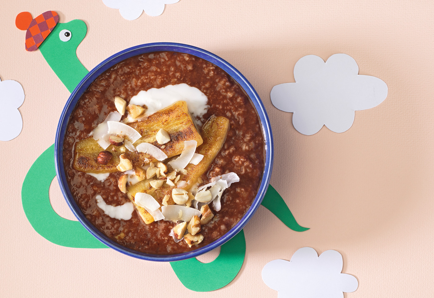 Kakaoporridge mit karamellisierten Bananen | Frisch Gekocht