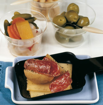 Käse-Erdäpfel-Raclette