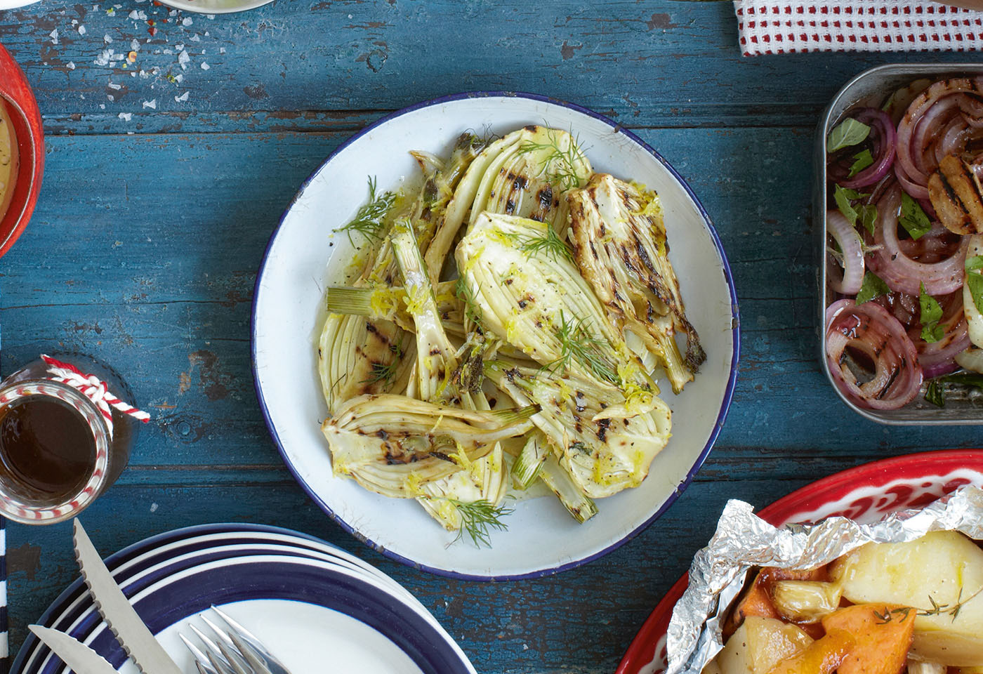Fenchel mit Zitrone und Dill Frisch Gekocht
