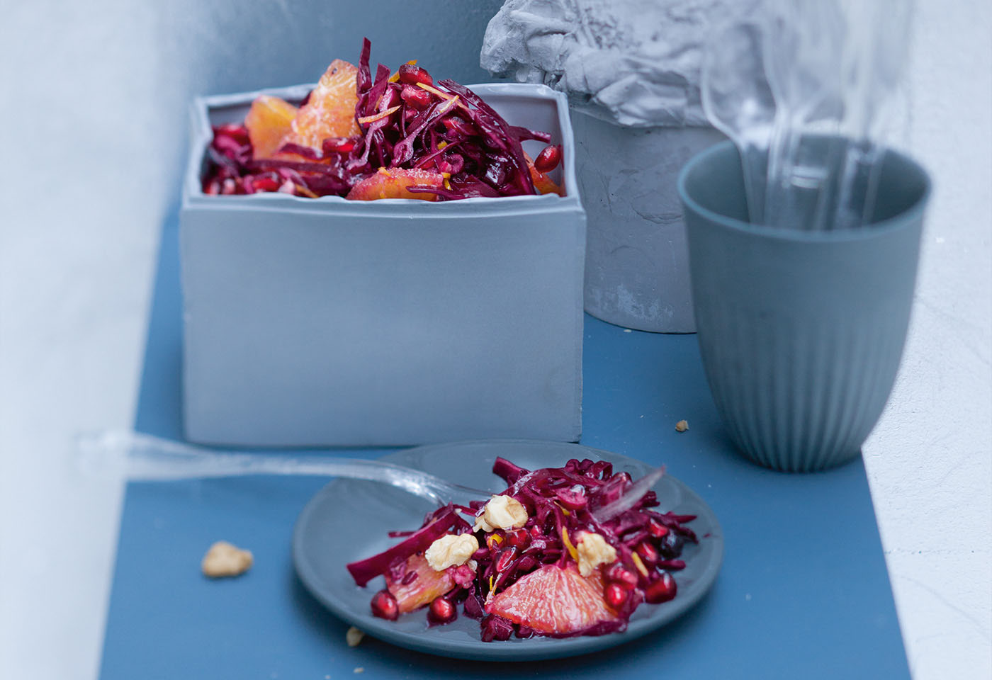Fruchtiger Rotkrautsalat mit Granatapfel und Orangen | Frisch Gekocht