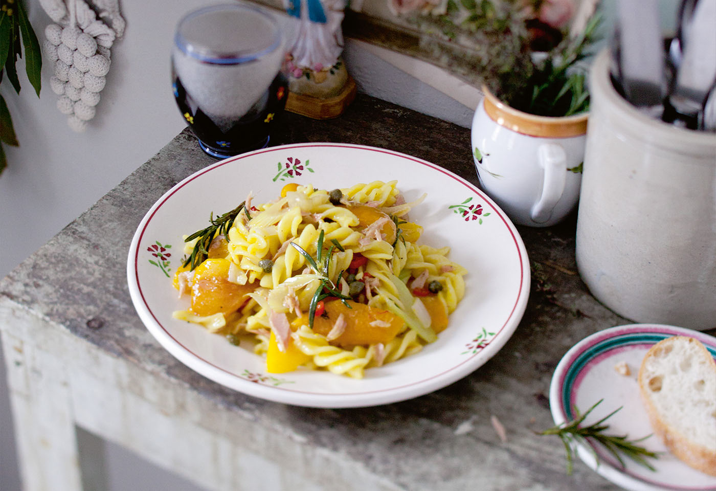Fusilli mit gelber Peperonata und Thunfisch | Frisch Gekocht