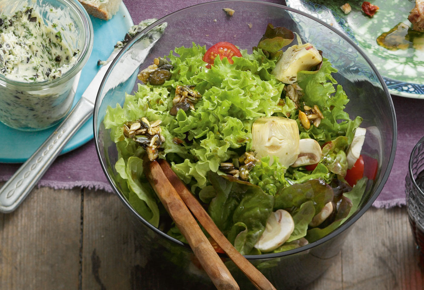 Bunter Salat mit Kernkrokant | Frisch Gekocht