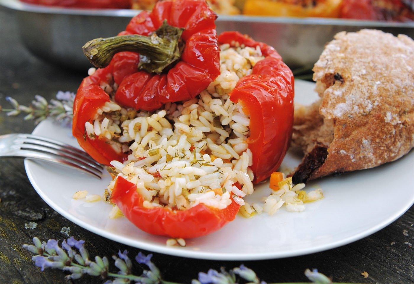 Gefüllte Paprika Frisch Gekocht