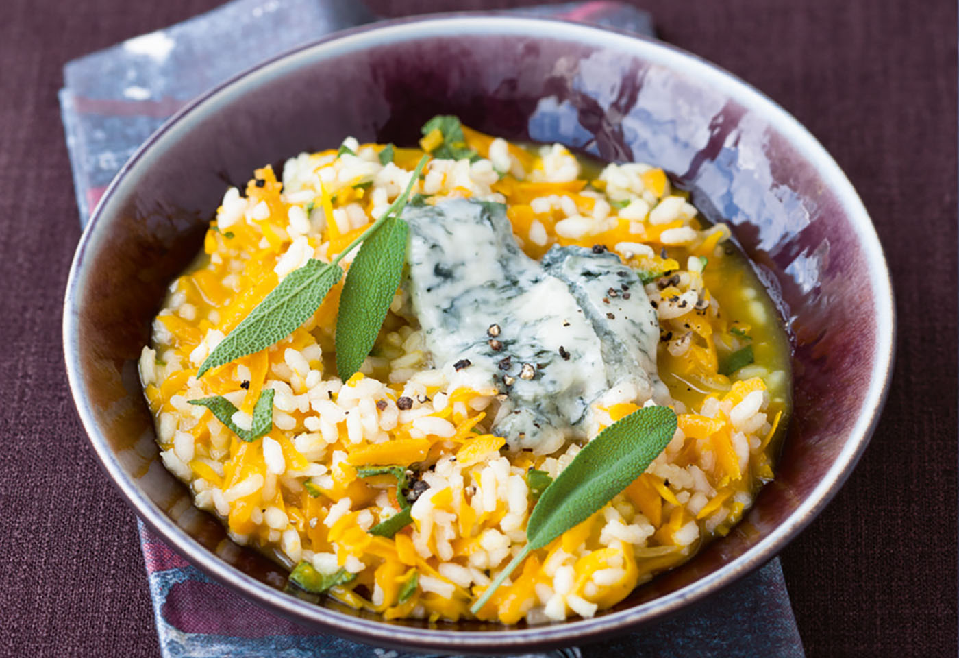 Kurbisrisotto Mit Gorgonzola Frisch Gekocht