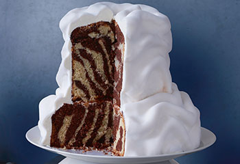 Schoko-Kokoscrème-Torte - das Zebra fürs etwas andere Kaffeekränzchen Foto: © Walter Cimbal