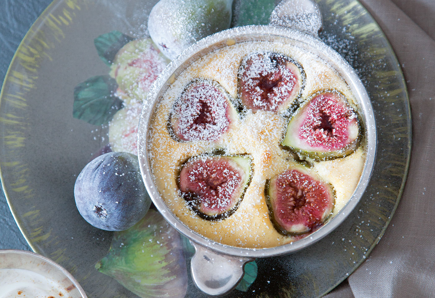 Feigen-Clafoutis mit Zimt-Crème fraîche | Frisch Gekocht