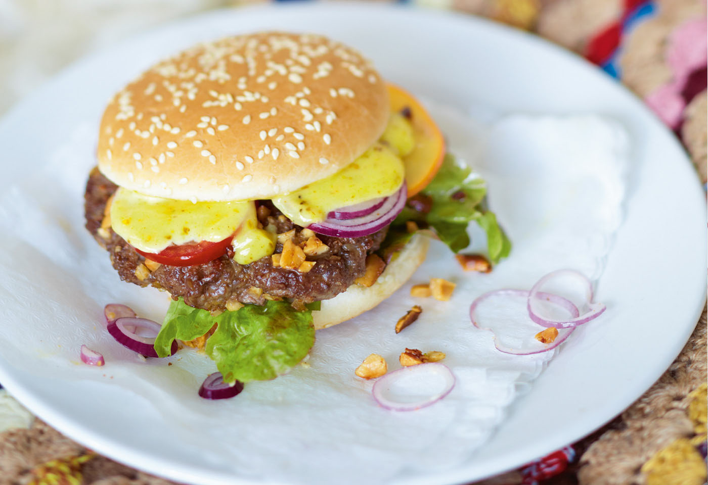 Burger mit Curry-Mayonnaise | Frisch Gekocht