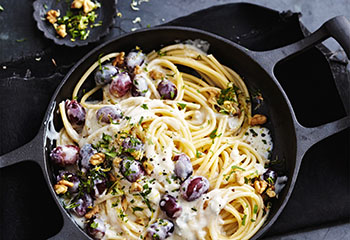 Spaghettoni mit Gorgonzolasauce und Gremolate Foto: © Sonja Priller