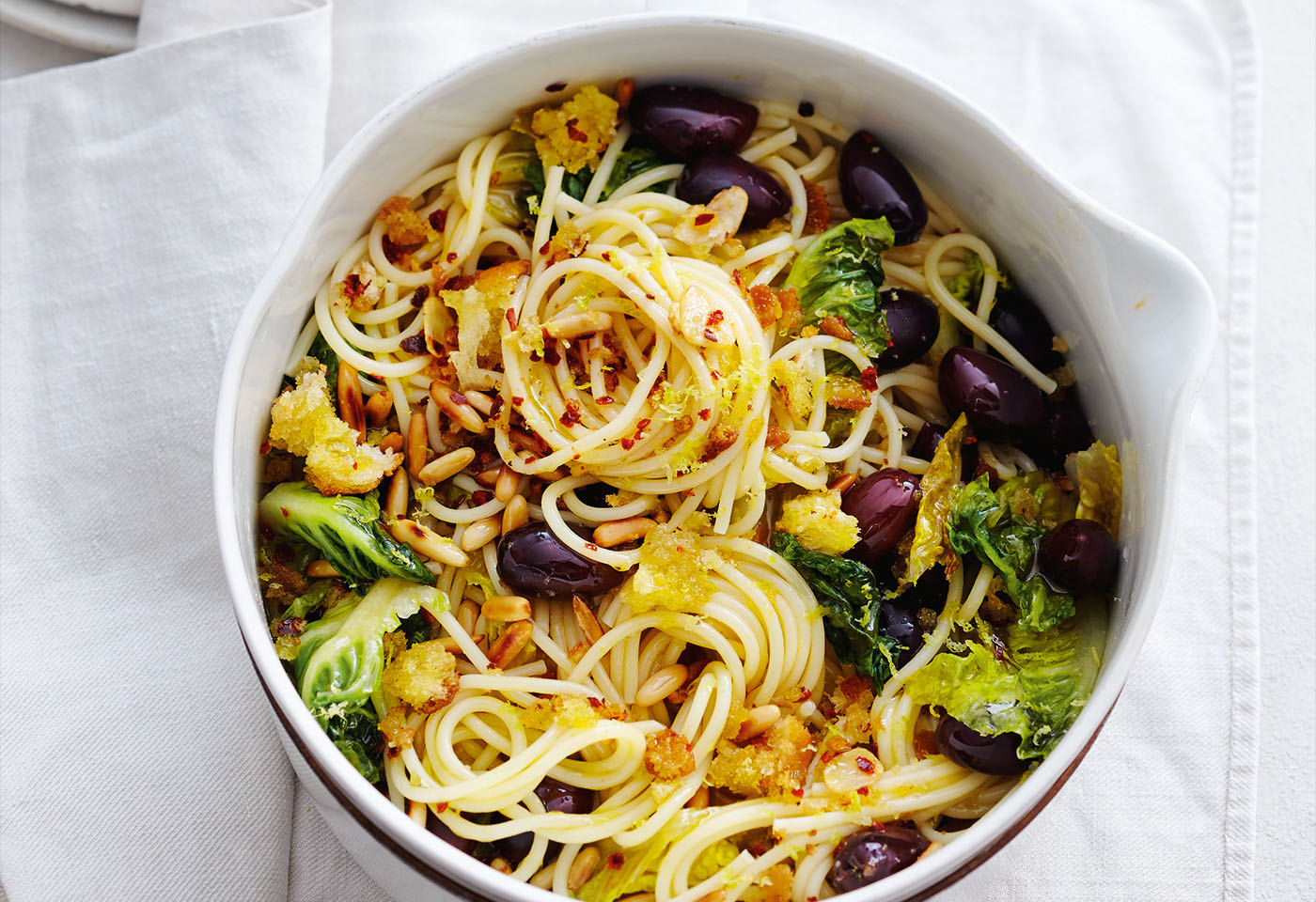 Spaghetti mit Knoblauch und Oliven | Frisch Gekocht