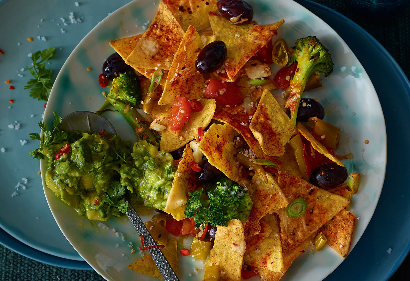 TortillaChips mit Gemüse und Käse Frisch Gekocht