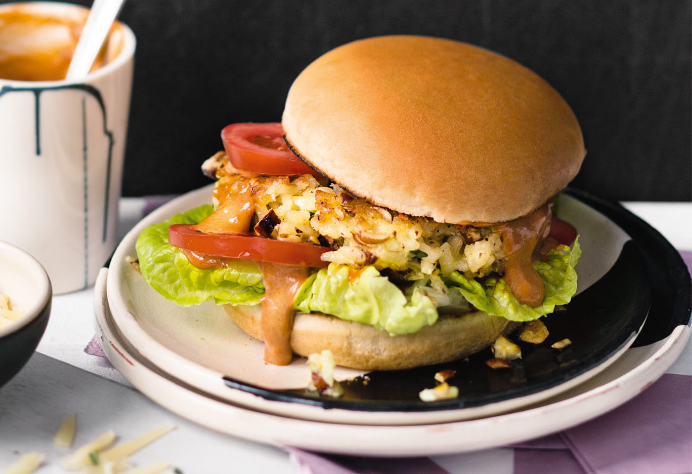 Burger mit Reis-Nuss-Laibchen | Frisch Gekocht