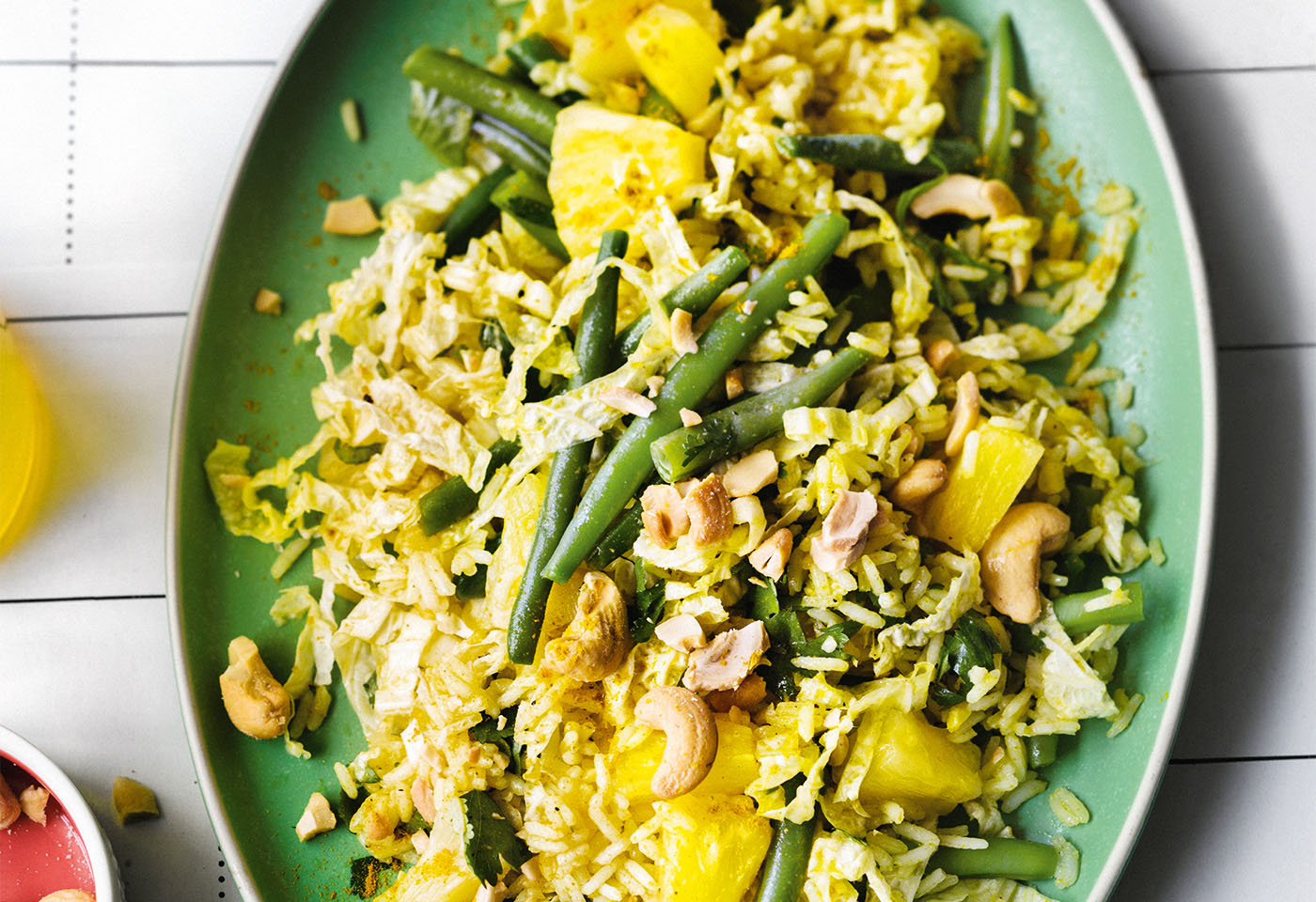 Curry-Reissalat mit Ananas und Fisolen | Frisch Gekocht