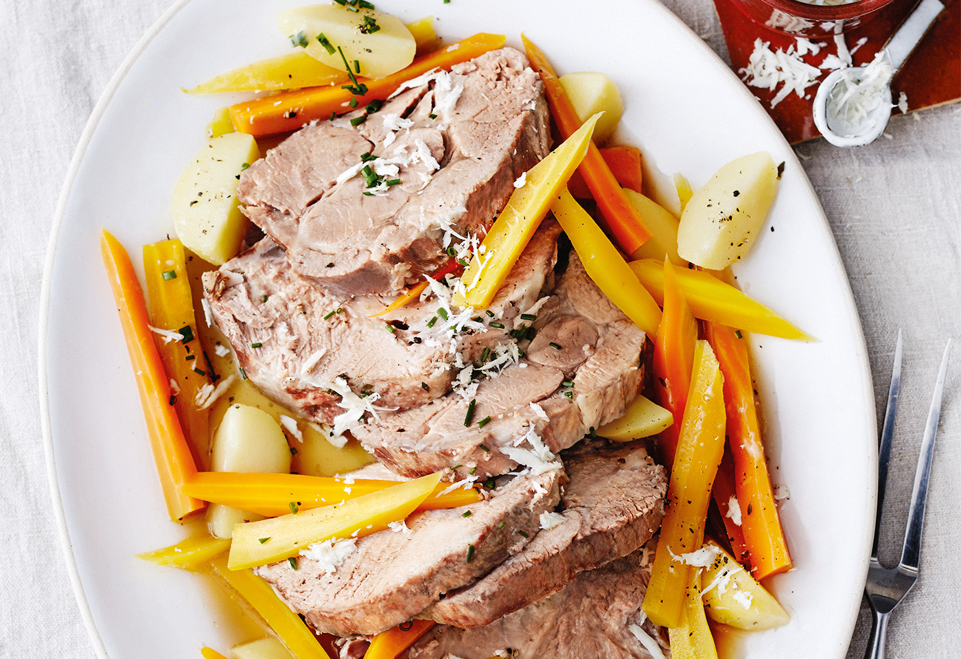 Steirisches Wurzelfleisch Frisch Gekocht