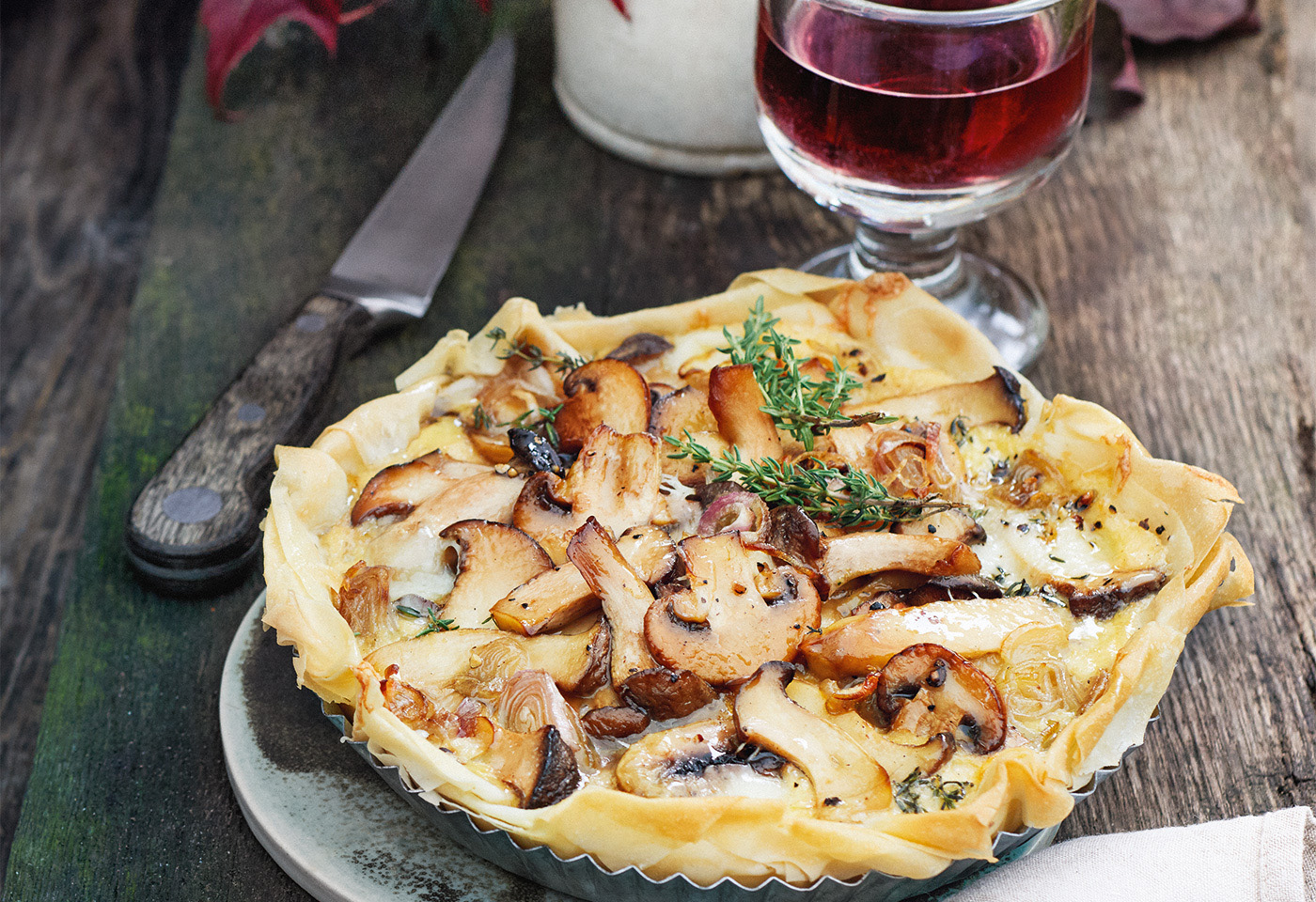 Quiche mit gemischten Pilzen | Frisch Gekocht