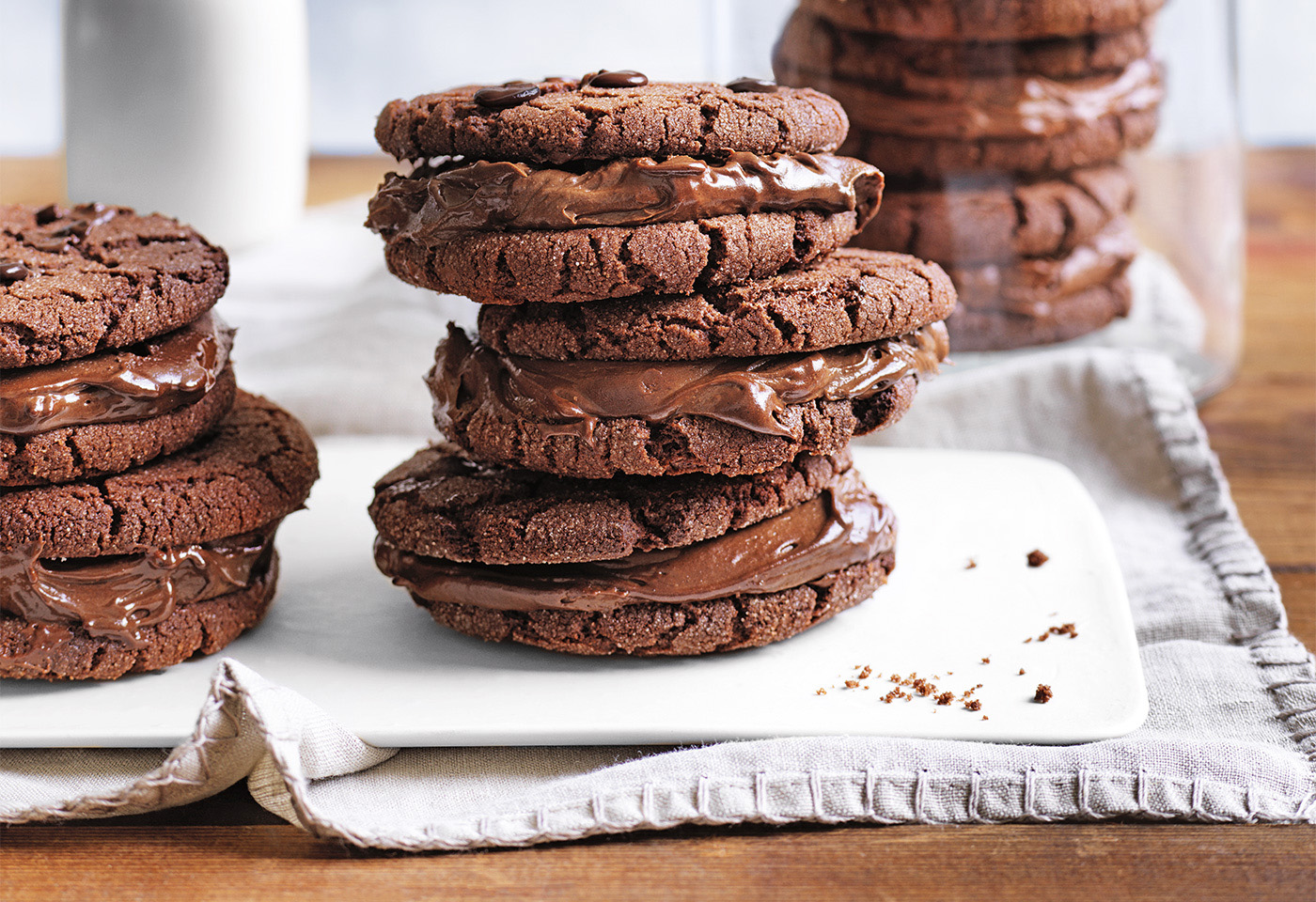 Double Chocolate Sandwich Cookies Frisch Gekocht