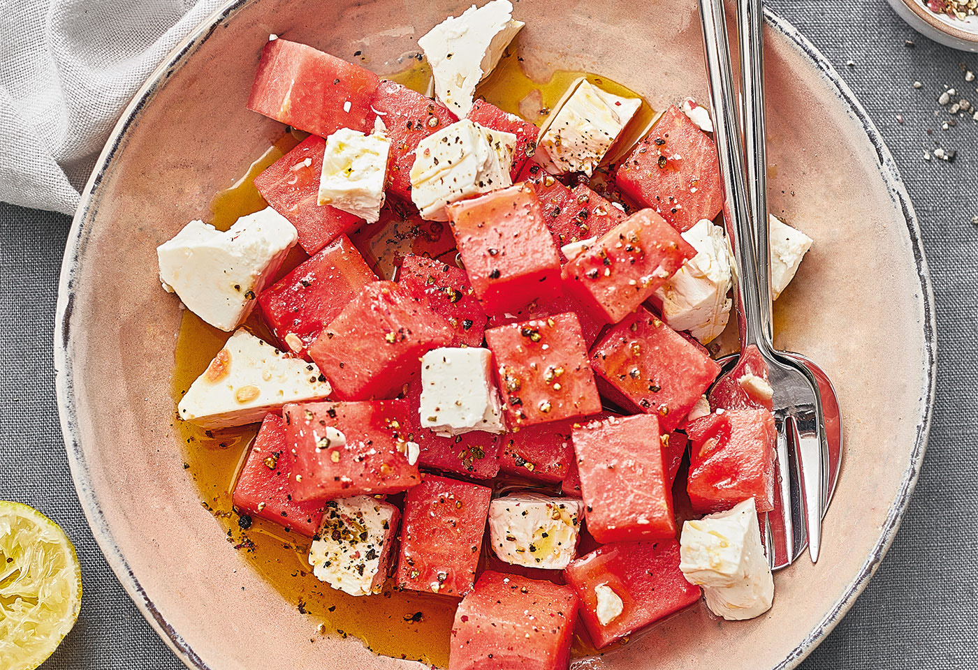 Wassermelonen-Feta-Salat | Frisch Gekocht