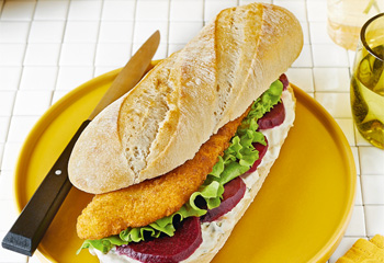 Backfisch-Sandwich Foto: © Kevin Ilse