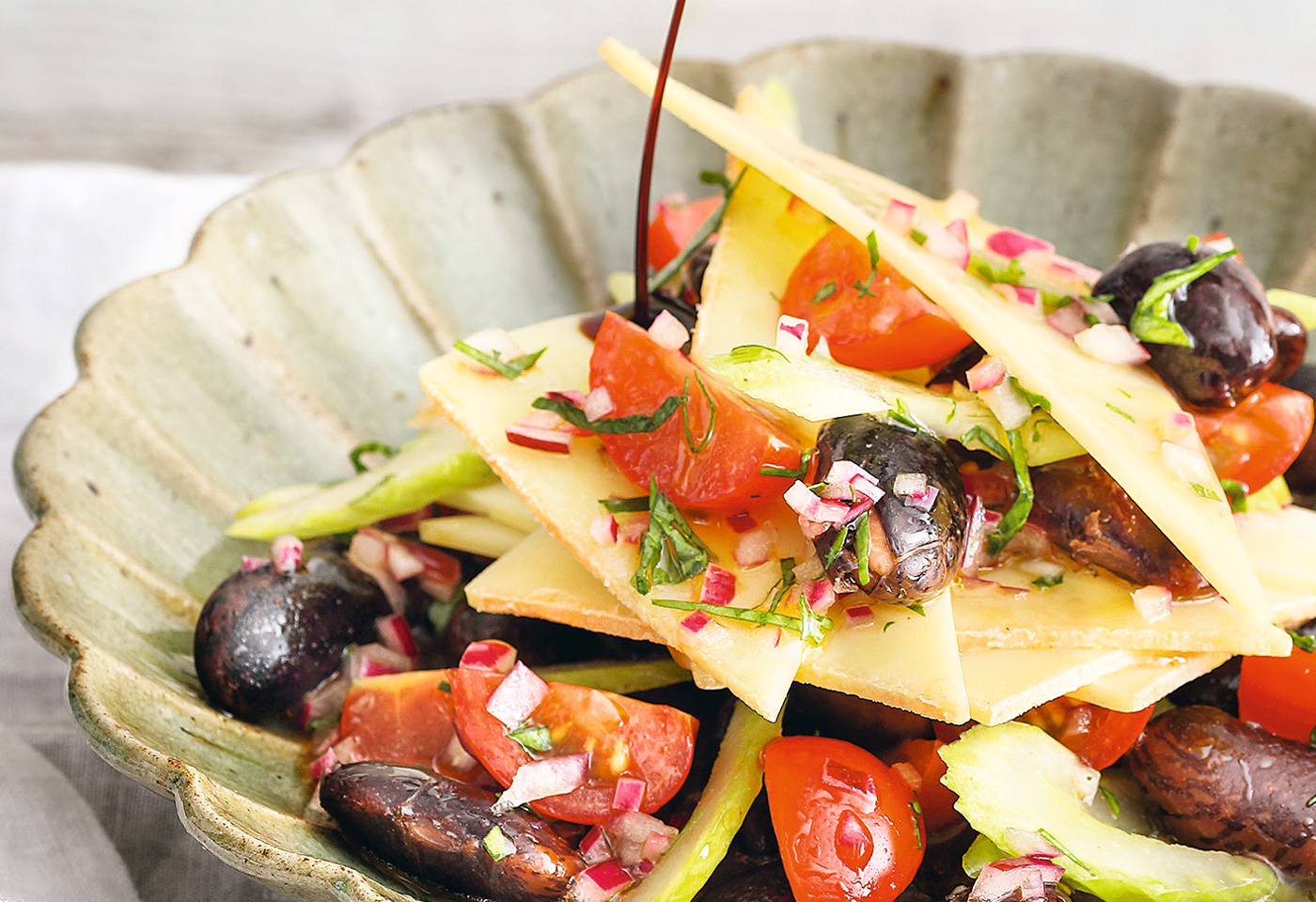 Steirischer Käferbohnensalat mit Bergkäse | Frisch Gekocht