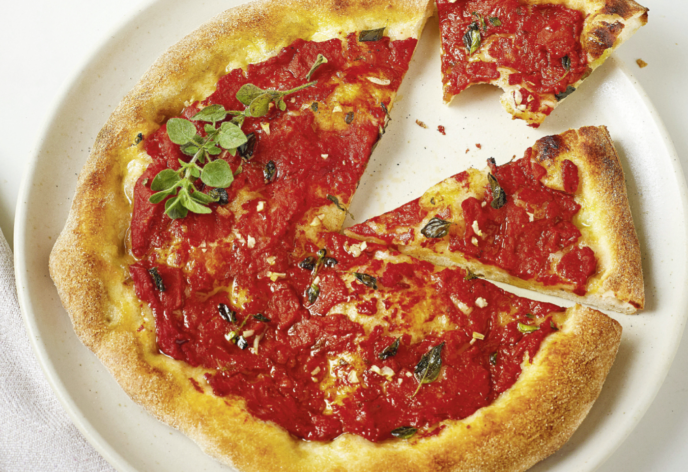 Pizza marinara Frisch Gekocht