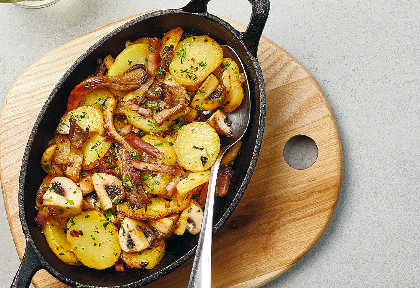 Erdäpfel-Pilz-Gröstl Mit Spiegelei | Frisch Gekocht