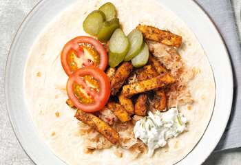 Veggie-Kebab mit Krautsalat Foto: © Julia Geiter/Marian Inhouse-Agentur