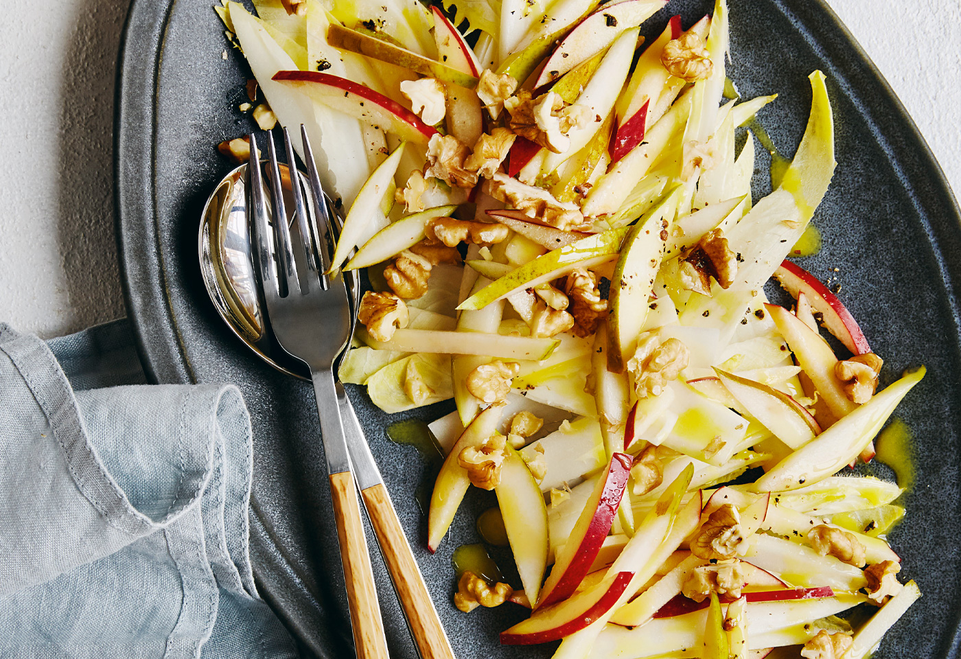 Chicorée-Birnen-Salat mit Walnüssen | Frisch Gekocht