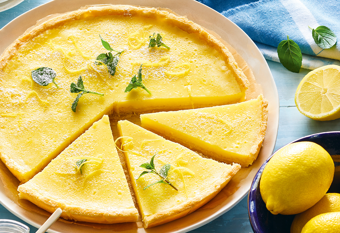 Torta al Limone mit Rhabarberkompott | Frisch Gekocht