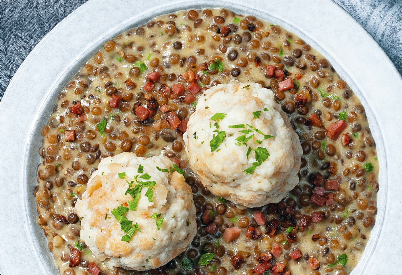 Specklinsen mit Semmelknödel | Frisch Gekocht