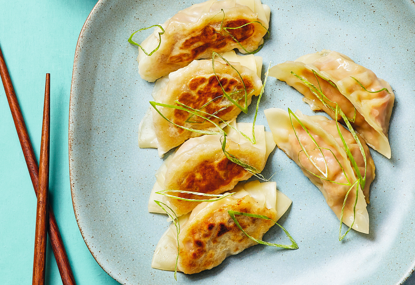 Gyoza Mit Fleischfülle Frisch Gekocht