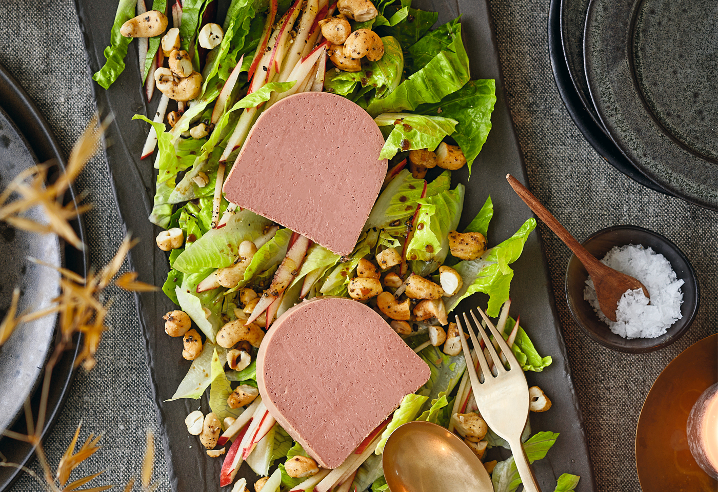 Trüffel-Kalbsleberpastete mit Apfel-Trüffelcashew-Salat | Frisch Gekocht