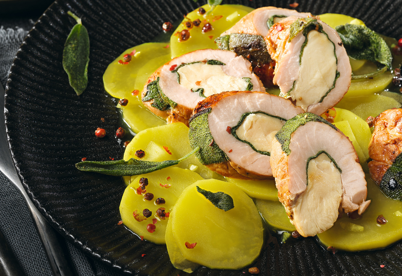 Surschnitzel-Hendl-Rouladen nach Saltimbocca-Art | Frisch Gekocht