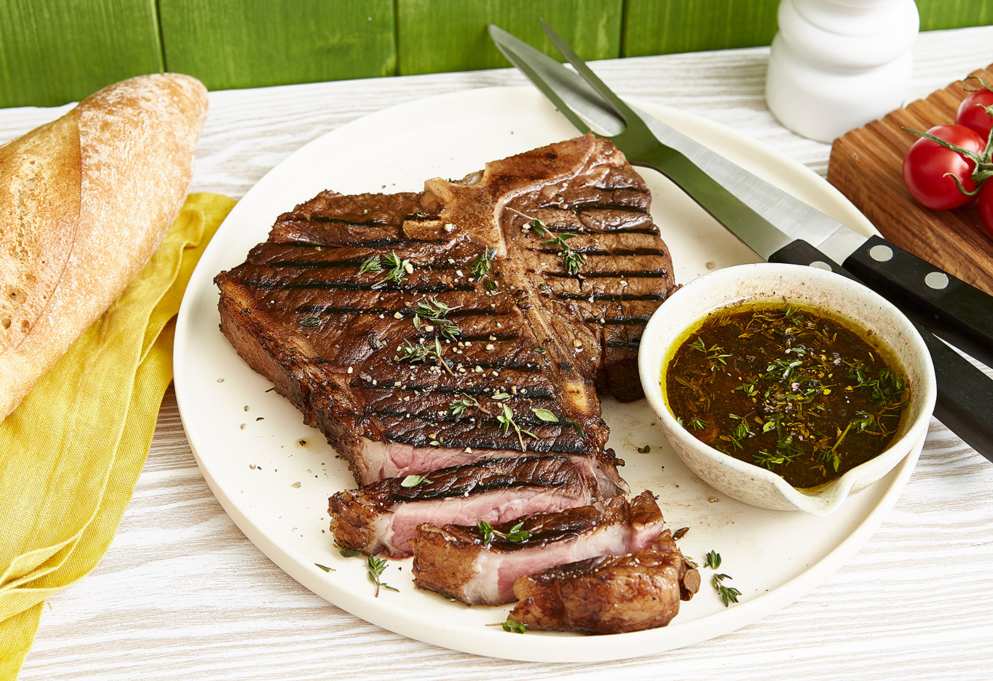Rib Eye Steak mit Balsamico-Thymian-Marinade | Frisch Gekocht
