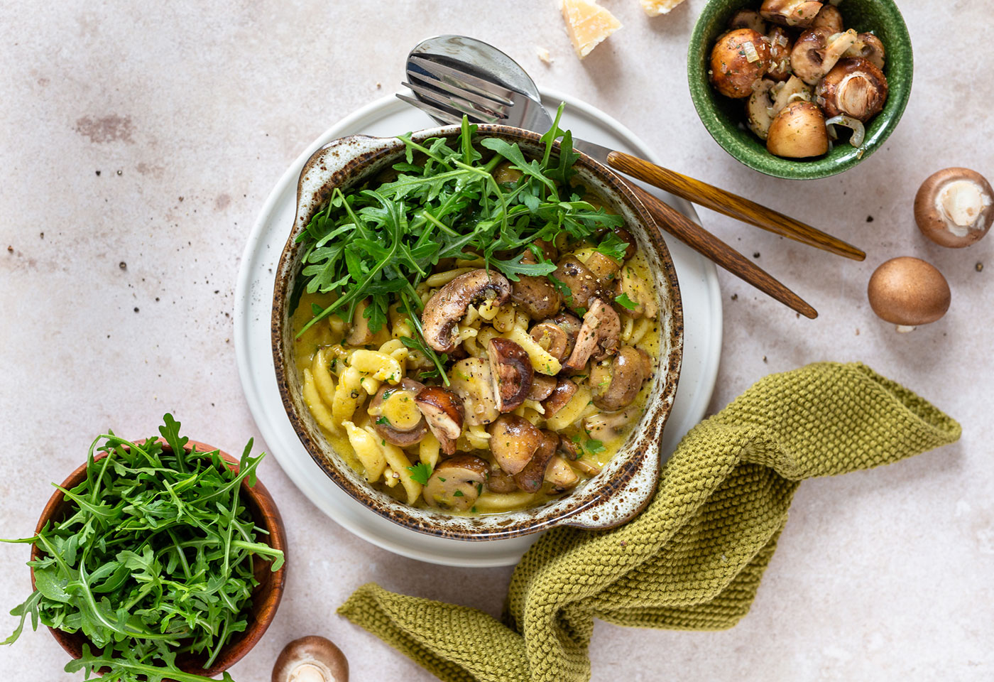 Spätzle mit Champignon-Carbonara | Frisch Gekocht