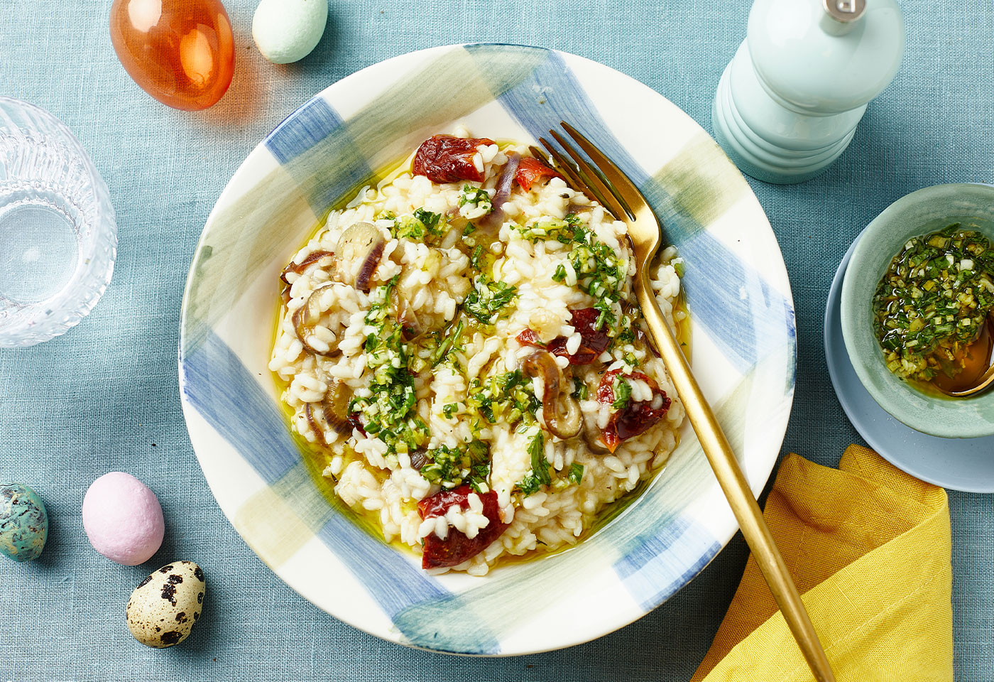 Melanzani Risotto Mit Zitronen Rucola Gremolata Frisch Gekocht