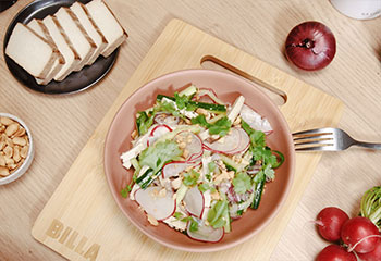 Radieschen-Gurken-Salat mit Tofu Foto: © Kevin Ilse