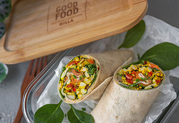 Wrap mir veganem Rührei Foto: © Lea Green