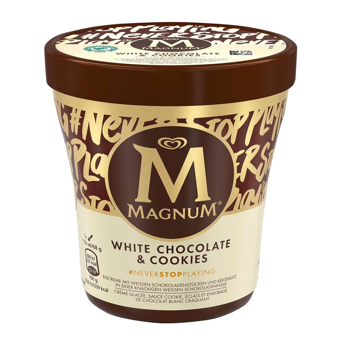 Magnum white chocolate & cookies